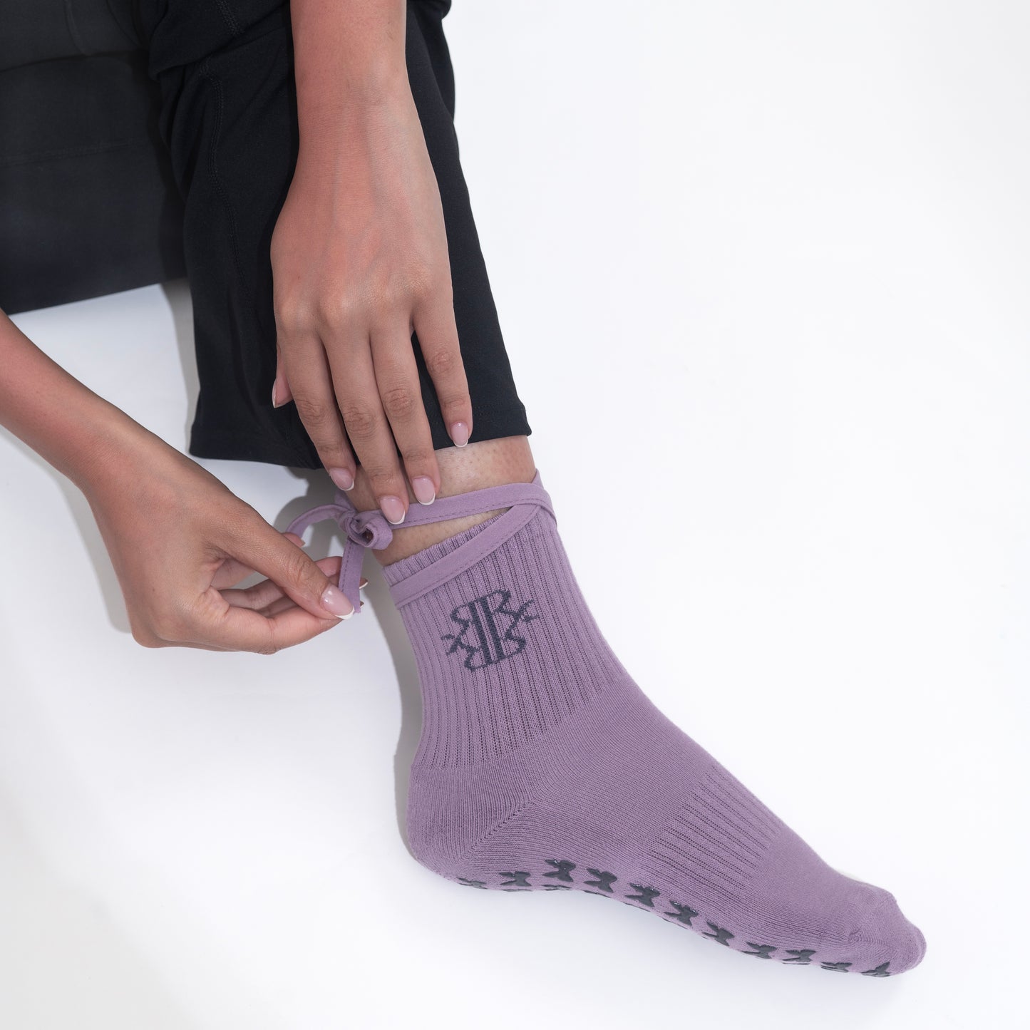 Purple Ballet Bloom Socks