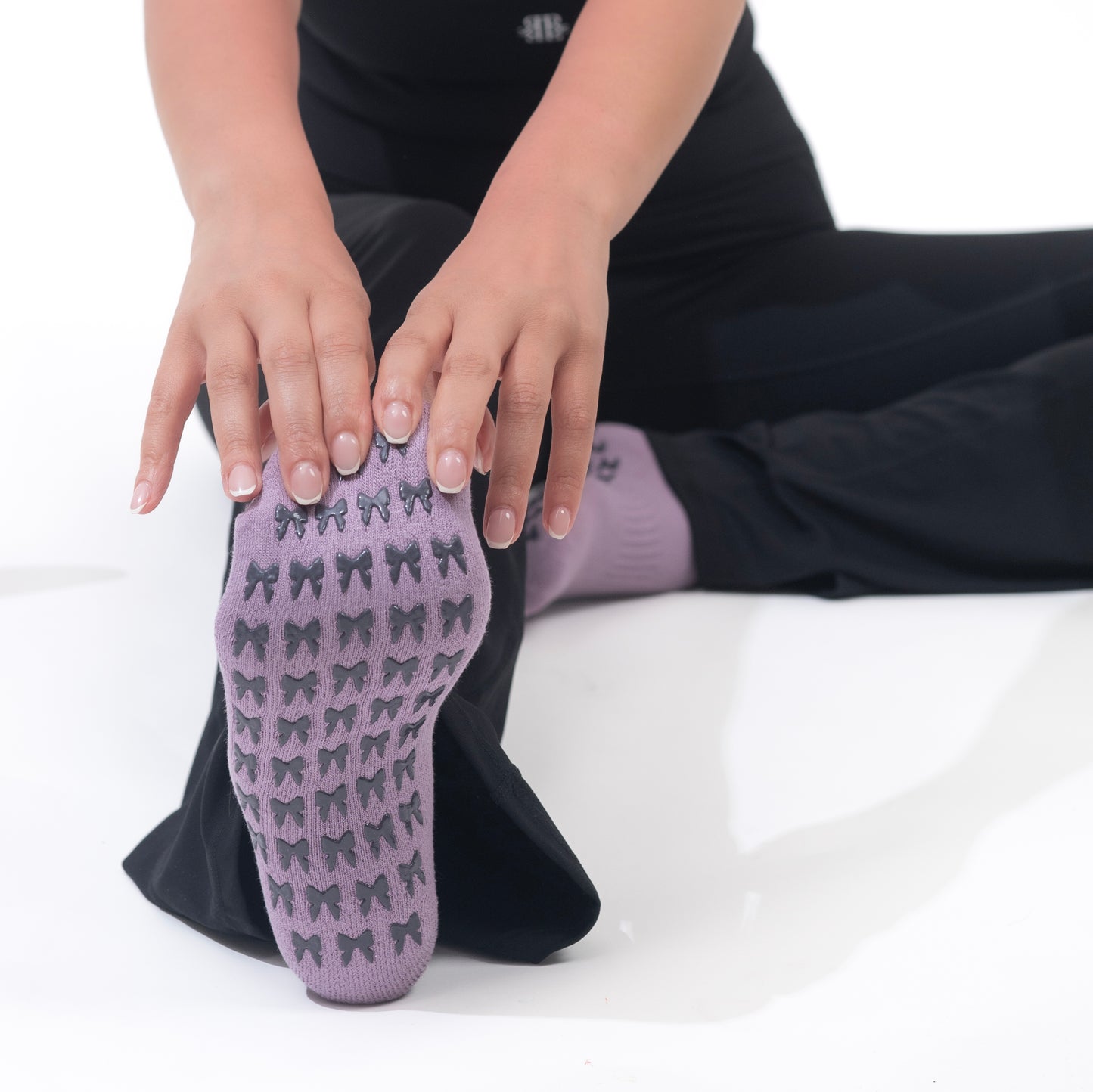 Purple Ballet Bloom Socks